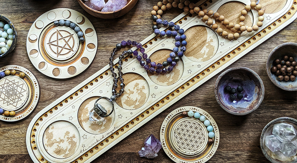 Solid Wood Chakra Mala Board - Counts 108 Beads for You! – The Weekend  Mystic