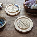 Set of 2 Stretch Bracelet Beading Boards: Flower of Life + Sri Yantra