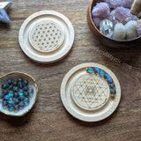 Set of 2 Stretch Bracelet Beading Boards: Flower of Life + Sri Yantra