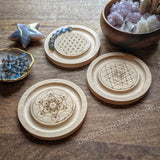 Set of 3 Stretch Bracelet Beading Boards: Flower of Life + Sri Yantra