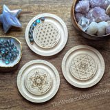 Set of 3 Stretch Bracelet Beading Boards: Flower of Life + Sri Yantra