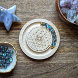 Sri Yantra Stretch Bracelet Beading Board + Mini Crystal Grid