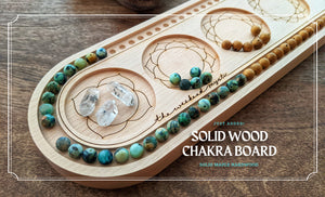 Wooden Malaboard / Beading Board for Necklaces, Yoga Malas