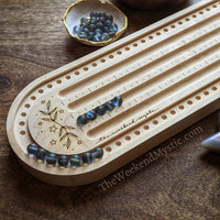 Luna Moth Mala and Bracelet Design Board